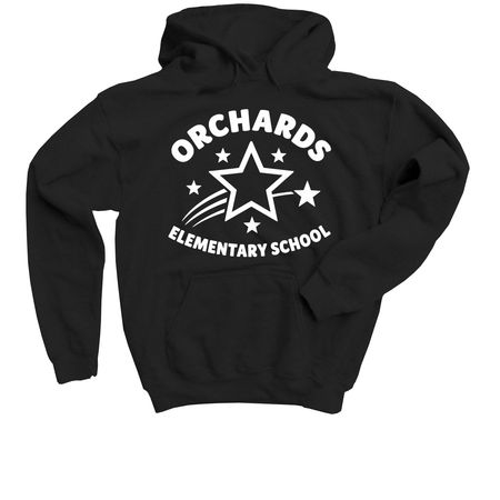 Classic Orchards Merch, a Black Youth Pullover Hoodie