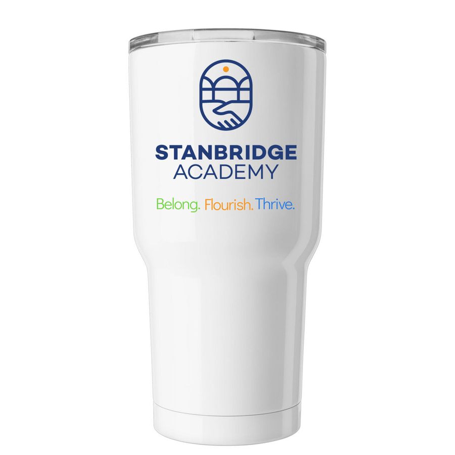 Stanbridge 30 oz Tumbler, a White Insulated Tumbler