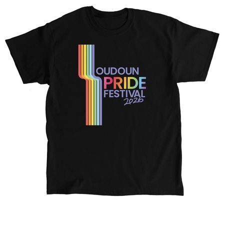 Loudoun Pride 2026, a Black Classic Unisex Tee