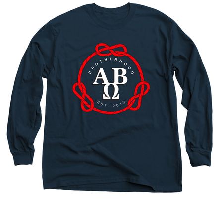 Classic AB? Knot Seal, a Navy Classic Long Sleeve Tee