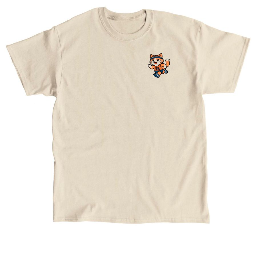Miles for Meows, a Sand Classic Unisex Tee