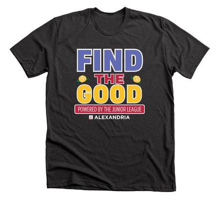 Find the Good Bold, a Dark Grey Heather Premium Unisex Tee