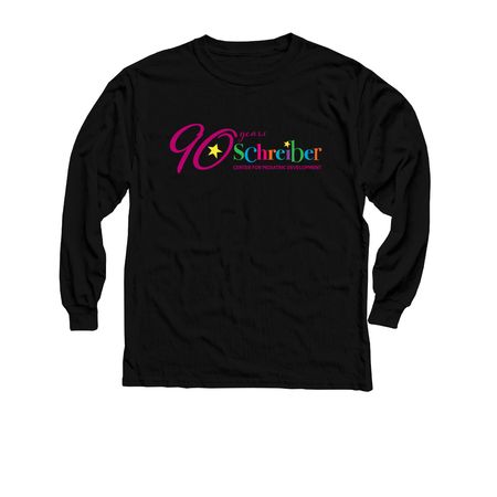 90th Anniversary Schreiber Strong, a Black Youth Long Sleeve Tee