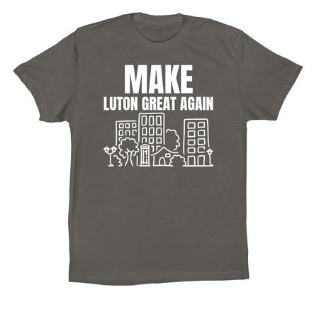 Luton Great Again, a Asphalt Premium Cotton Tee