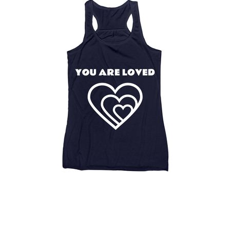 Summer love tanks, a Navy Women's Racerback