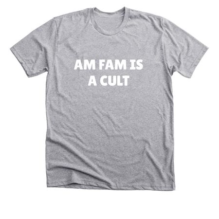 Am Fam Cult, a Athletic Heather Premium Unisex Tee