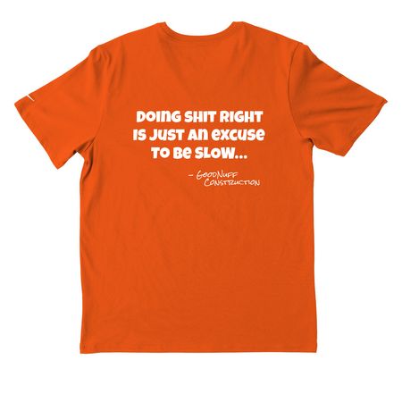 Shiiiiiit, a Brilliant Orange Nike Dri-FIT Jersey Blend Performance Tee