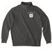 St. James' small white logo&nbsp;, a Asphalt Midweight Quarter Zip Pullover