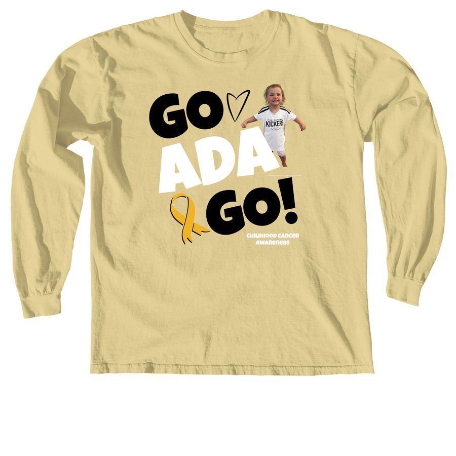 Team Ada: Wear Gold in September, a Butter Comfort Colors Long Sleeve Tee