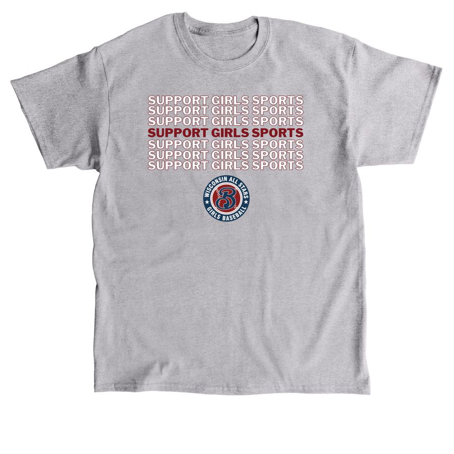 Support Girls Sports, a Sport Grey Classic Unisex Tee