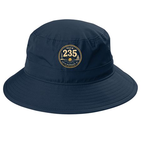 Pack 235, a Dress Blue Navy Printed UV Bucket Hat
