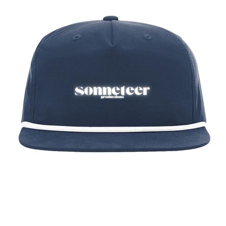 Sonneteer Classic Logo Hats, a Navy/ White Printed Umpqua Snapback Cap