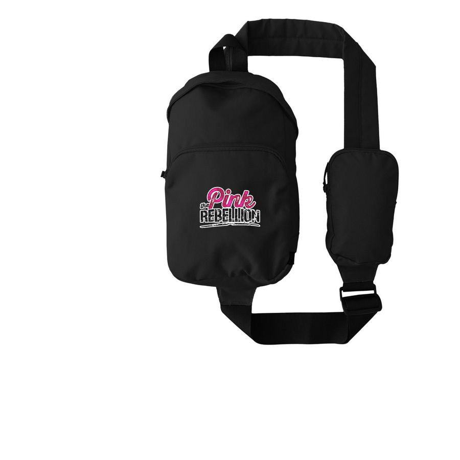 Pink Rebellion Sling, a Black Grove Sling Bag