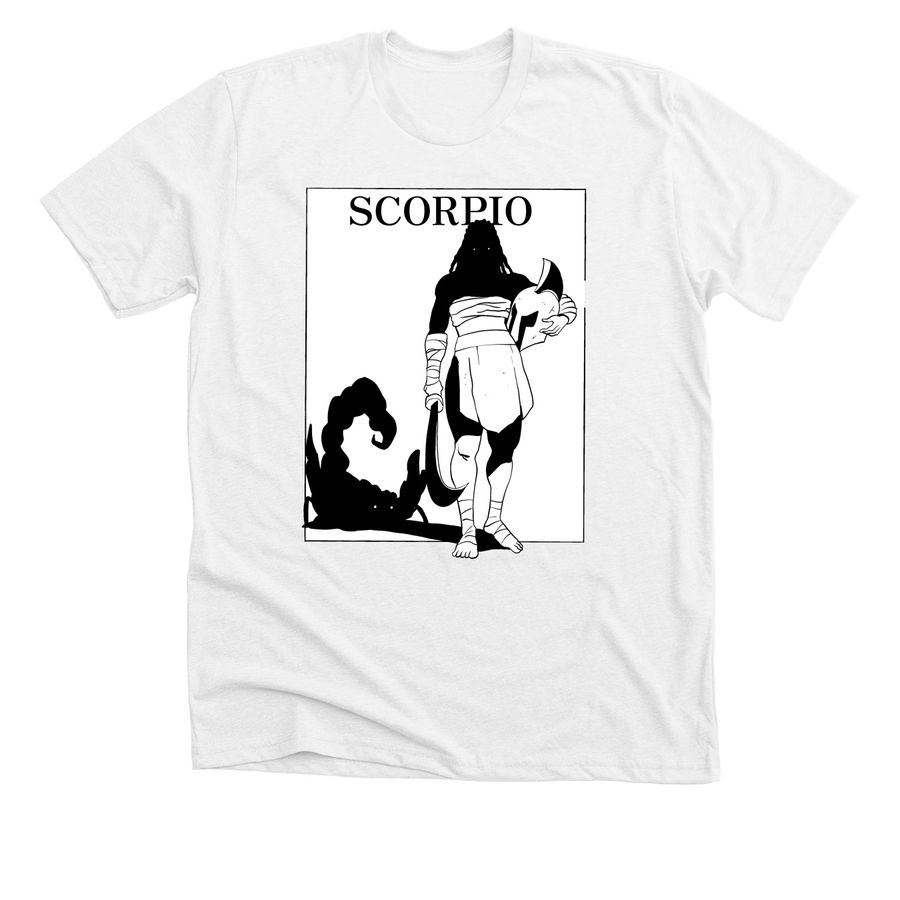 Scorpio, a Solid White Blend Premium Unisex Tee