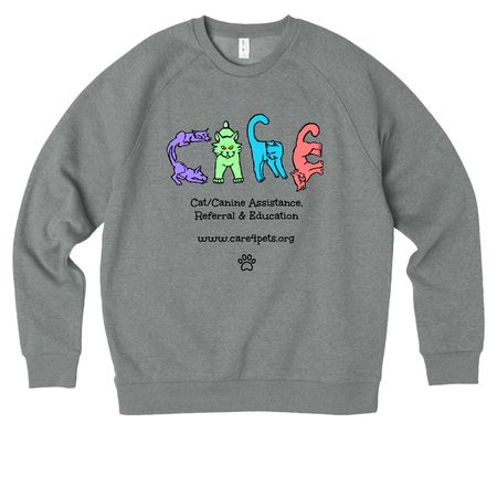 New&nbsp; Design, a Aluminum Grey Heather Allmade Organic CVC Crewneck Sweatshirt