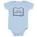 Banned Books Onesie, a Light Blue Infant Onesie