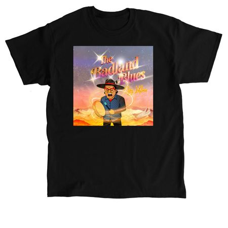 The Badland Blues Album Cover Tee, a Black Classic Unisex Tee