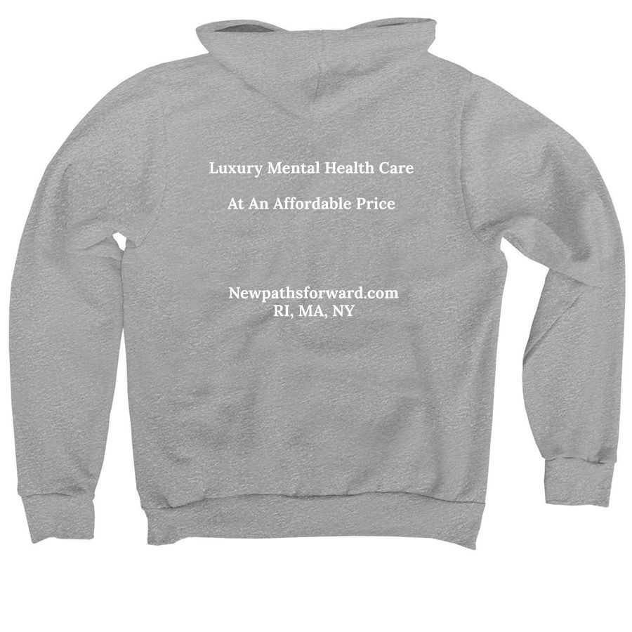 Merch for Mental Health, a Athletic Heather Premium Pullover Hoodie (back-view)
