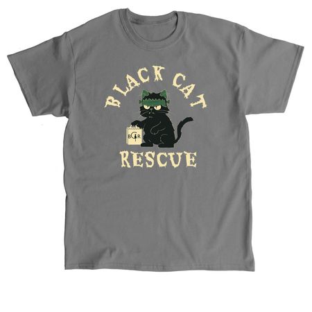 Black Cat Rescue Halloween 2025, a Charcoal Classic Unisex Tee