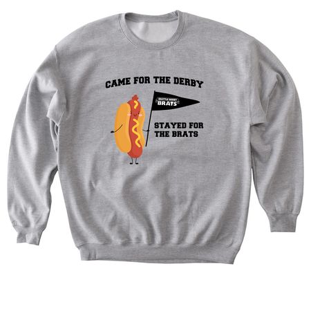 Hot Dog, a Sport Grey Softstyle Crewneck Sweatshirt