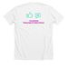 Her Fight is Our Fight, a Solid White Blend Premium Unisex Tee (back-view)
