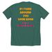 Steal a whine&nbsp;, a Heather Forest Premium Unisex Tee (back-view)