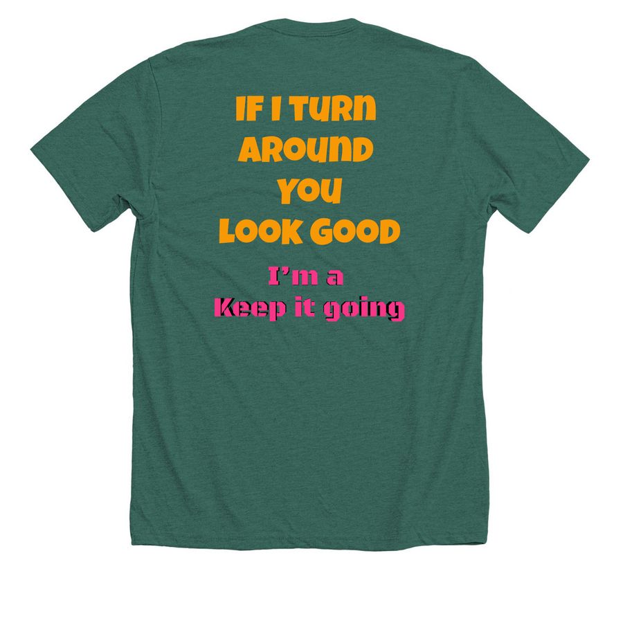 Steal a whine&nbsp;, a Heather Forest Premium Unisex Tee (back-view)