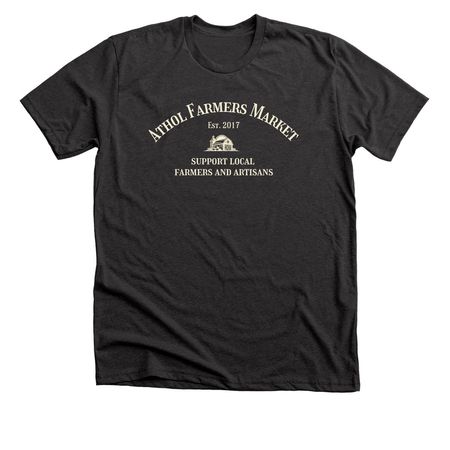 Athol Farmers Market - Dark Colors, a Dark Grey Heather Premium Unisex Tee