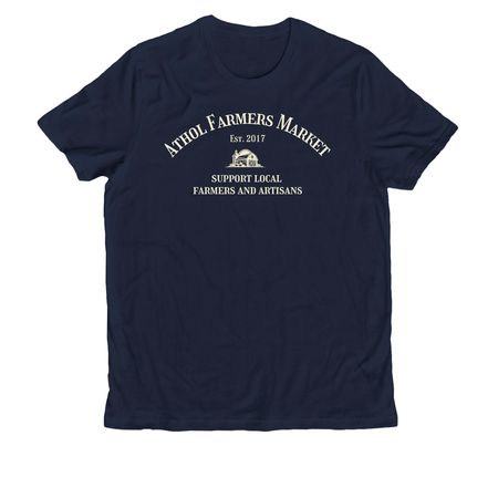 Athol Farmers Market - Dark Colors, a Night Sky Navy Allmade Organic Cotton Unisex Tee
