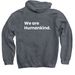 HumanKind Hoodies and Tees., a Dark Heather Pullover Hoodie (back-view)