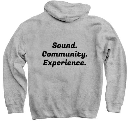 Elevated Echos, a Sport Grey Pullover Hoodie (back-view)
