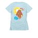 2019 Where Dogs Go To LIVE, a Ice Blue Women's Slim Fit Tee (back-view)