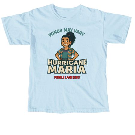Hurricane Maria Winds May Vary, a Chambray Comfort Colors Unisex Tee