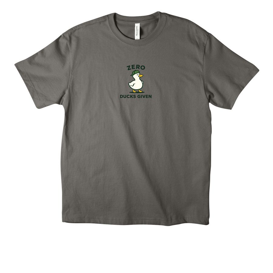 Zero Ducks Given Tees, a Asphalt Unisex Heavyweight Tee