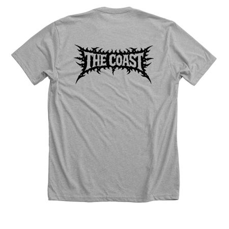 The Coast, a Athletic Heather Premium Unisex Tee (back-view)