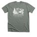 Foothills Collection | White, a Deep Heather Premium Unisex Tee