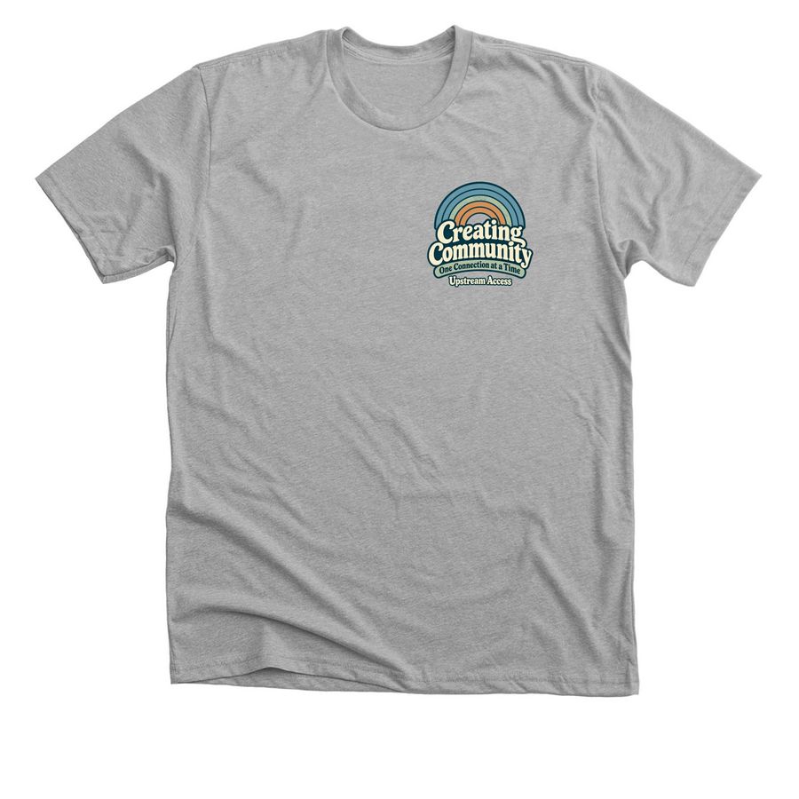 Creating Community, a Athletic Heather Premium Unisex Tee