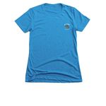 Stay Salty. Tshirt Campaign White Logo&nbsp;, a Turquoise Women's Slim Fit Tee (back-view)