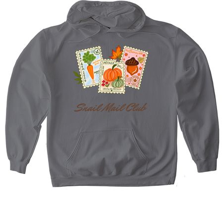 Snail Mail Club Wear, a Charcoal Gildan Softstyle Pullover Hoodie