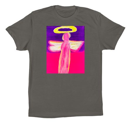 Angel Artwork by K?lei on T-Shirts&nbsp;, a Asphalt Premium Cotton Tee