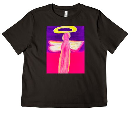 Angel Artwork by K?lei on T-Shirts&nbsp;, a Black Women's Heavyweight Tee