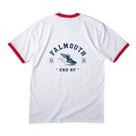 Drop 2 - End NF Falmouth 2026, a White/ Red Cotton Ringer Tee (back-view)