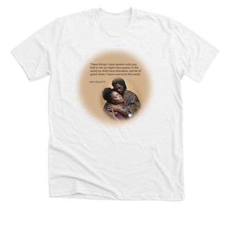 InHisArms, a Solid White Blend Premium Unisex Tee