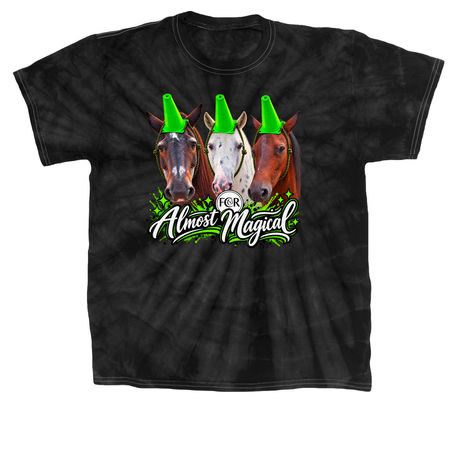 Almost Magic FCR, a Black Classic Tie Dye Tee