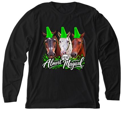 Almost Magic FCR, a Solid Black Blend Premium Long Sleeve Tee