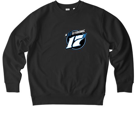 Supporting Justin through his cancer journey, a Black Stanley/Stella Unisex Changer 2.0 Crewneck Sweatshirt