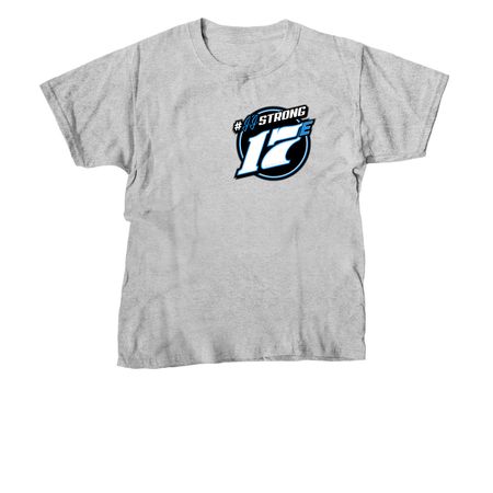 Supporting Justin through his cancer journey, a Sport Grey Youth Unisex Tee