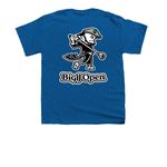 Big J Open, a Royal Blue Youth Unisex Tee (back-view)