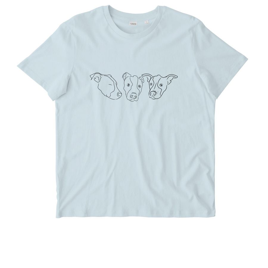 Sweet Ruby Trio, a Blue Ice Stanley/Stella Unisex Crafter Tee