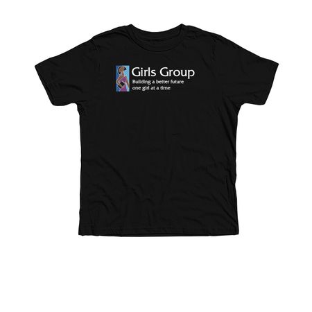 Girls Group Logo Shirt, a Solid Black Blend Premium Youth Tee